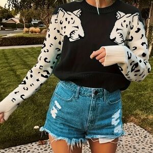 Leopard Print Sweater